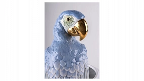 Ваза Lladro Попугай 56х29х24 см, фарфор