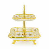 Менажница Fiori Gold 32*32*h35см