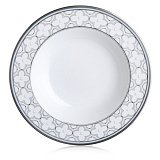 Тарелка суповая Noritake "Трефолио,платиновый кант" 24,7см