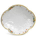 Блюдо овальное Meissen Лебединый сервиз, 13 см, индийские цветы