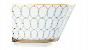 Салатник порционный Wedgewood Ренессанс 14 см, фарфор, серый