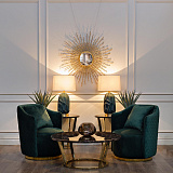 Стол журнальный Dark Emperador коричневый/золото GARDA DECOR