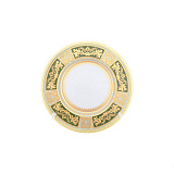 Набор тарелок Falkenporzellan Diadem Green Mint Gold 23см